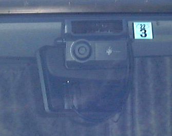 車輌に取付けたドラレコ